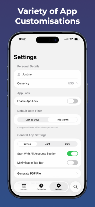Expenzio screenshot 3